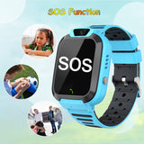 1 x RAW Customer Returns YEDASAH Smartwatch Children with GPS and Phone, Children GPS Smart Watch SOS Waterproof IP68 Voice Chat School Mode Mutual Calling Touch Screen for Boys Students Children - RRP €39.66