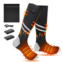 1 x RAW Customer Returns Heated Socks Men Women Heated Socks with 4500mAh Rechargeable Battery Heating Socks Electric Warm Socks Foot Warmer for Outdoor Camping Fishing Cycling Skiing - RRP €30.24