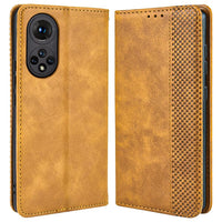 6 x Brand New DOINK Retro Flip Case for Huawei Honor 50 5G Huawei Nova 9, Premium PU Leather Mobile Phone Case with Card Slots and Wallet - Brown - RRP €72.0