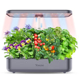 1 x RAW Customer Returns Yoocaa 12 Hydroponic Growing System, Indoor Herb Garden Set with LED Grow Light, Smart Garden for Home, Kitchen, Automatic Timer Germination Kit, Gray Gray  - RRP €81.2