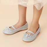 1 x Brand New DREAM PAIRS Girls Mary Jane Strap Flat Shoes Ballerina Flats Princess Shoes Flat School Shoes WHITE AURORA-03-E Size 30 EUR  - RRP €31.16