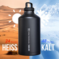 1 x RAW Customer Returns OneTigris Thermos Bottle Outdoor 3.8L, Stainless Steel Drinking Bottle Thermos Flask Thermo Water Bottle for Bicycle, Camping, Yoga, Gym, Softair - RRP €44.59