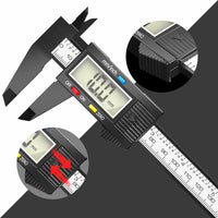 1 x RAW Customer Returns ZHJAN Digital caliper, digital caliper 0-150mm with LCD display, IP54 splash-proof, automatic closing function, caliper for metric inch conversion - RRP €10.07