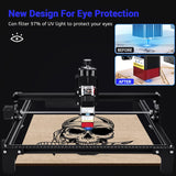 1 x RAW Customer Returns Yofuly 5W Laser Engraving Machine, 4240 CNC Laser Engraving Machine with 420x400mm Large Working Area, 5W Optical Power, Compressed Dot with Fixed Focus for Wood, Metal, Acrylic Glass, DIY Engraving - RRP €239.99