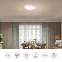 1 x RAW Customer Returns BrightFly LED ceiling light 2 pieces , 18W 2200LM 3CCT IP44 waterproof round bathroom lamp 23cm, LED ceiling light flat ultra thin ideal for bathroom, bedroom, basement, balcony - RRP €26.99