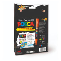 1 x RAW Customer Returns POSCA - Uni Mitsubishi Pencil - Set of 6 markers for paint, water-based - 4 PCM1C extra fine tip, 2 PC3M fine tip, 1 booklet with 25 workshops - Zero plastic packaging - RRP €25.65