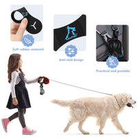 30 x Brand New PuppyDoggy Silicone Dog Poop Bag Holder, Handy and Easy to Use, for Dog Leash Dispenser, Accessories 4 Pieces-Black Pink  - RRP €277.2