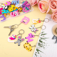 1 x Brand New BOXOB 26pcs Alphabet Keychains, Cute Animal Keychains, Decorative Keychains, Keychain Favors Rewards for Students, Letter Keychains, Backpack Decorations for Kids - RRP €20.4