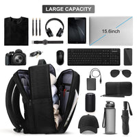 1 x RAW Customer Returns HOMIEE hand luggage backpack travel backpack men Ryanair 40x20x25, laptop backpack 15.6 inch waterproof laptop backpack with laptop compartment compartments for business uni boys black - RRP €39.99