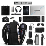 1 x RAW Customer Returns HOMIEE hand luggage backpack travel backpack men Ryanair 40x20x25, laptop backpack 15.6 inch waterproof laptop backpack with laptop compartment compartments for business uni boys black - RRP €39.99