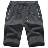 1 x RAW Customer Returns JustSun Shorts Men s Shorts Summer Short Jogging Pants Sports Pants Sweatshorts Cotton Sport Shorts with Zipper Dark Gray L - RRP €30.24