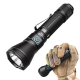 1 x RAW Customer Returns TrustFire T40R Flashlight LED, 1800 Lumen Flashlight Extremely Bright Tactical Flashlight 550 METER Range LED Flashlight Rechargeable IP68 Waterproof - RRP €42.73