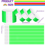 1 x RAW Customer Returns Aoriher 600 Pack Festival Wristbands Waterproof Entry Wristbands Lightweight Entry Wristbands Paper Control Wristbands Secure Wristbands for Events Party Security Nightclubs Water Parks Neon Green  - RRP €13.99