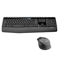 2 x RAW Customer Returns Logitech MK345 Wireless Set with Standard Size Keyboard and Comfortable Right-Handed Mouse, US QWERTY Layout - Black - RRP €108.82