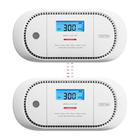 1 x RAW Customer Returns X-Sense networkable CO detector with peak value memory, carbon monoxide detector, accurate sensor with replaceable battery LCD display, T V Rheinland certified according to EN 50291, XC01-WR, 2 pieces - RRP €76.99