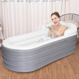 1 x RAW Customer Returns Inflatable Foldable Bathtub for Adults The Shower 168x76x68cm Bathtub Foldable for Ice Bath Freestanding Bathtub for Adults Hot Spa with Pump - RRP €149.99