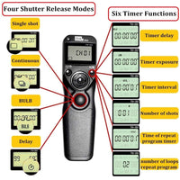 1 x RAW Customer Returns Pixel Pro LCD Intervalometer Camera Remote Shutter Timer TW283-S1 Remote Control Compatible with Sony a200 a300 a350 a400 a450 a500 a550 a560 a580 a700 a850 a900 a37 a55 a57 a65 a67 a77 a99 a99II - RRP €45.99