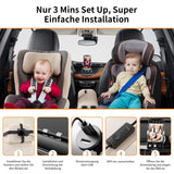 1 x RAW Customer Returns Ashfly 360 Baby Car Mirror - Rear Seat Mirror for Baby 1080P Baby Car Mirror Camera - Baby Car Back Seat Monitor with 150 Wide Angle, Night Vision, Universal Baby Car Mirror for iPhone - RRP €30.24