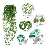 6 x RAW Customer Returns JNCH Artificial Ivy 24 Pieces Ivy Garland with 100 Cable Ties Tendril Decoration Garland Artificial Plant Plants Ivy Tendrils Artificial Ivy Wedding Party Garden Apartment - RRP €125.94