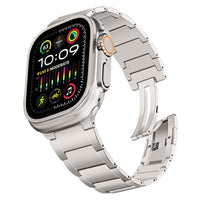 1 x RAW Customer Returns TRUMiRR Ultra 2 49mm Titanium Bracelet, Scratch-Resistant Bracelet Business Sport Watch Strap for Apple Watch Ultra 2 and Apple Watch Ultra 49mm, iWatch Series 9 8 7 SE 6 5 4 3 2 1 45mm 44mm 42mm - RRP €42.29