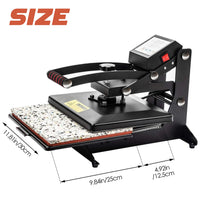 1 x RAW Customer Returns Display4top Heat Press Heat Press Machine T-Shirt Heat Press Transfer Sublimation Machine, Use for Industrial, Professional and Home 25cm x 30cm  - RRP €200.66