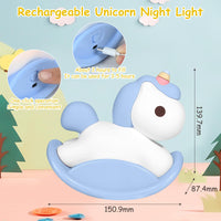 20 x Brand New Night light for children silicone, night light for babies with 3 light modes, 30 minute timer and touch control, night light for children silicone nursing light for baby room, children s room decoration, birthday gift blue  - RRP €408.0