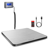 1 x RAW Customer Returns ACCT Postage Scale 400lb, mail scale, Digital Postal Scale with hold auto-off tare function, shipping scale for packages small business luggage office, heavy duty scale with batteries power adapter - RRP €57.68