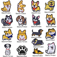 2 x Brand New Pack of 17 cute patch stickers, iron-on patches for children, patches for ironing on patch stickers, cute DIY clothing patches stickers, animals patches, iron-on patches, for T-shirts, jeans, clothing, bags - RRP €27.98