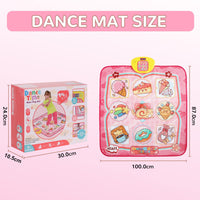 1 x Brand New Dance mat toy - dance mats for electronic music with 5 levels of play, LED light, adjustable volume, suitable for girls and boys, toys for girls aged 5 and over, gift for girls aged 5 - RRP €35.28