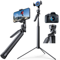 1 x RAW Customer Returns andobil Upgraded Selfie Stick Tripod Rotating Handle , Aluminum Cell Phone Tripod with Bluetooth Remote Control, Selfie Stick Accessories for iPhone 15 14 13 Pro Max Plus-MagStick Ultra  - RRP €90.74