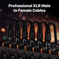 1 x RAW Customer Returns EBXYA XLR cable microphone cable 20M 2Pack 3-pin balanced XLR male to female cable microphone cable DMX cable microphone patch cable - RRP €59.99