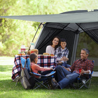 1 x RAW Customer Returns ATTONER Pavilion 305x305x213cm Camping Tent 6-8 Person Outdoor with UV Protection, Quick Assembly, Windproof, Ventilated and Breathable, Suitable for Garden Parties, Beach, Camping - RRP €142.15