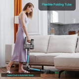 1 x RAW Customer Returns KOHE Cordless Vacuum Cleaner, Battery-Powered Vacuum and Handheld Vacuum Cleaner 3 Modes Up to 55Mins Running Time with Improved Filter System, 500W 33kPa for Hard Floors, Carpets, Cars, Pet Hair, K10 Blue - RRP €187.99