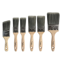 1 x RAW Customer Returns Precision Defined 6-Piece Professional Heavy Duty Brush Set with SRT Pet Bristles and Natural Birch Handles - RRP €20.4