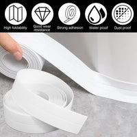 2 x Brand New CAINCAY soft skirting board, 6 pieces 10 mm x 10 mm 3.2 m self-adhesive end strip made of PVC flexible folding strip, soft skirting board self-adhesive for kitchen and bathroom white and gray  - RRP €24.2