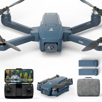 1 x RAW Customer Returns F415 drone with camera HD 4K, brushless motor mini drones with 2 cameras, RC drone with 20 min long flight time, 5GHz WiFi AIdrone for adults, foldable children s drone with 3D flip for beginners, 2 batteries - RRP €129.99