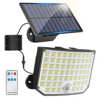 1 x RAW Customer Returns KagoLing Outdoor LED Solar Spotlights, 256 LEDs 3 Models Outdoor LED Solar Light with Motion Sensor, IP65 Waterproof Outdoor Solar Lamp with 5M Extender Garden Garage 1 Piece - RRP €19.82