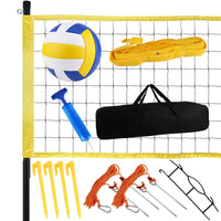 1 x RAW Customer Returns Garden Volleyball Net, Portable Professional Volleyball Net Replacement Parts Volleyball Net Set for Indoor Outdoor Pool Campus Swimming Pool - RRP €118.02