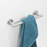 1 x RAW Customer Returns Beelee 12 Modern Bathroom Towel Rack, SUS304 Stainless Steel, Wall Mount, Brushed Finish, BA195A3N - RRP €22.99