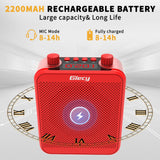 1 x RAW Customer Returns Giecy Portable Voice Amplifiers 30W 2800 mAh Large Capacity Rechargeable Battery Bluetooth PA System for Classrooms, Meetings and Outdoors Red  - RRP €53.98