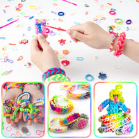 1 x RAW Customer Returns Sundaymot Bracelet Elastics, 16000 Colorful Bracelet Elastics Loom Bands Kit, DIY Girls Rubber Elastics Bracelet Knitting Making Bracelets Beads Toy Gift - RRP €28.84