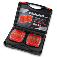 1 x RAW Customer Returns AOHEWEI Magnetic Wireless LED Trailer Tail Light Set 12 24V, Wireless Waterproof Dynamic Tail Lights with Magnet, ECE EMC Tested for Trailer, Truck, Caravan or Lorry - RRP €90.74