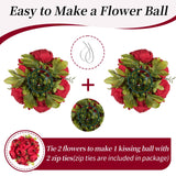 1 x Brand New BLOSMON artificial flowers bouquet flower balls table decoration wedding decoration 2 pieces red artificial peony flower for wedding table decoration flower arrangement artificial for living room party decoration - RRP €26.98