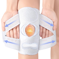 10 x Brand New ZEAMO Latest Improved Knee Brace with Patella Meniscus Gel Pads for Men Women, Premium Knee Support with Side Stabilizers for Meniscus Tear Knee Support ACL Injury Recovery White 3XL - RRP €196.6