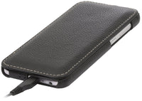 2 x Brand New StilGut UltraSlim Case, leather case compatible with HTC One A9, black - RRP €28.8