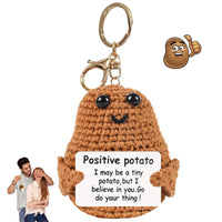 24 x Brand New Mini Potato Toy Positive Positive Potato Mini Potato Toys Creative Plush Doll Mini Potato Toys Plush Doll for Decorations and Inspirational Gifts 8cm - RRP €489.6