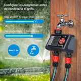 1 x RAW Customer Returns DEWENWILS irrigation computer with 2 independent outputs, irrigation timer for garden, days of the week programmable, 4 irrigations per output per day, waterproof - RRP €42.35