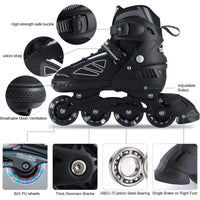 1 x RAW Customer Returns Wheelive Adjustable Inline Skates for Kids and Adults, Roller Skates Performance with Full Light Wheels Ideal for Boys Girls Men Women - RRP €50.41