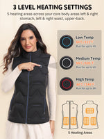 1 x RAW Customer Returns Kintiwe Heated Vest Women s Heated Vest Heated Vest Heat Vest with Power Bank and 3 Levels Temperature, Winter Heated Jacket for Outdoor Motorcycle Hunting Fishing Skiing - RRP €59.99