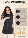 1 x RAW Customer Returns Kintiwe Heated Vest Women s Heated Vest Heated Vest Heat Vest with Power Bank and 3 Levels Temperature, Winter Heated Jacket for Outdoor Motorcycle Hunting Fishing Skiing - RRP €109.99